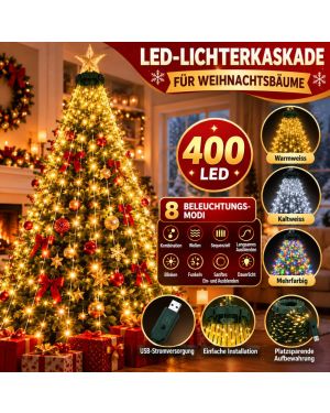 LED-Lichterkaskade für Weihnachtsbäume