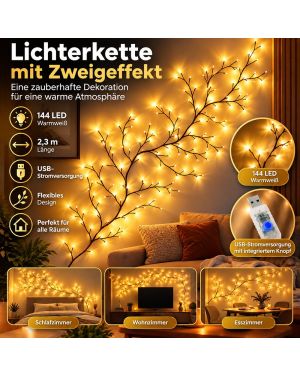 Lichterkette mit Zweigeffekt