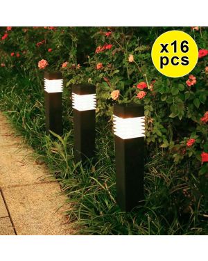 16er-Set Solar Gartenpoller Design