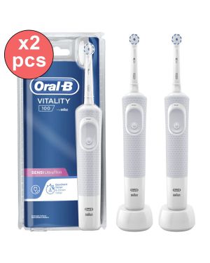 Lot de 2 Brosses à dents électrique Oral-B VITALITY 100 ULTRA THIN