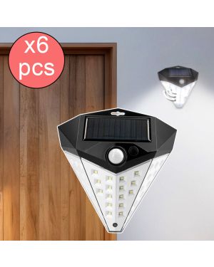 Lot de 6 Lampes solaire avec détecteur de mouvement