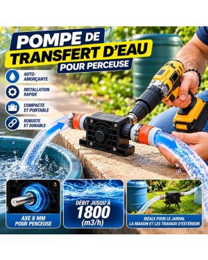 Pompe de Transfert d'eau pour Perceuse