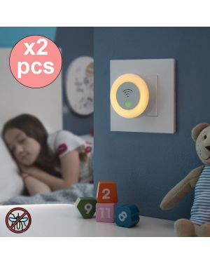 Lot de 2 Répulsifs Ultrasonique avec LED