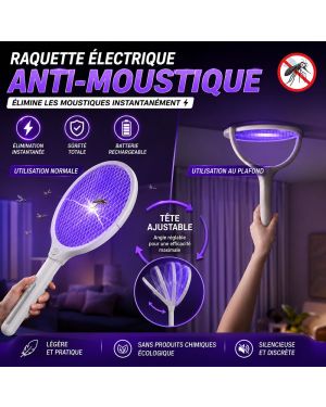 Raquette Électrique Anti-Moustique