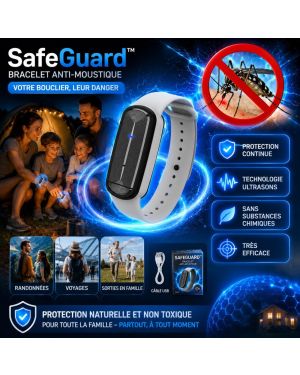 SafeGuard™ - Bracelet Anti-Moustique à Ultrasons