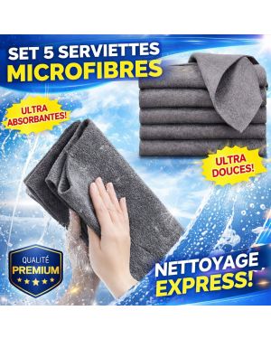 serviettes nettoyage microfibres
