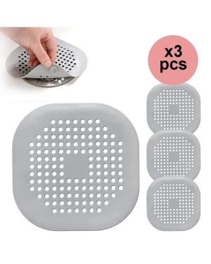 Set de 3 Filtres à évier désodorisants pour cuisine et salle de bain