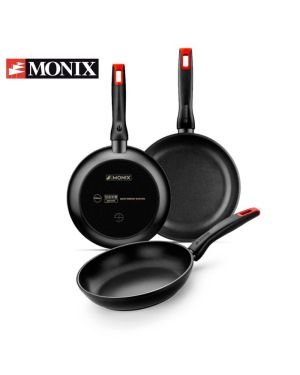 3er-Set Monix All-Fire-Pfannen davon Induktion