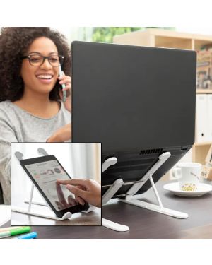 Support Pliable et Réglable pour Ordinateur et téléphone Portable