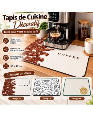 Tapis égouttoir vaisselle super absorbant Design