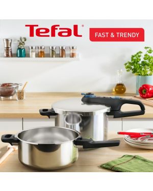 Tefal Set d'Autocuiseurs 4L et 6L Secure Trendy