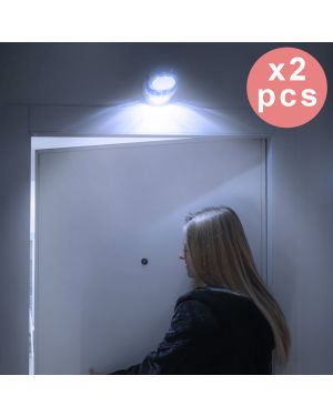 Lot de 2 Lampes LED avec Capteur de Mouvement 360°