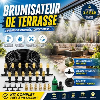 Kit Brumisateur de terrasse 15m