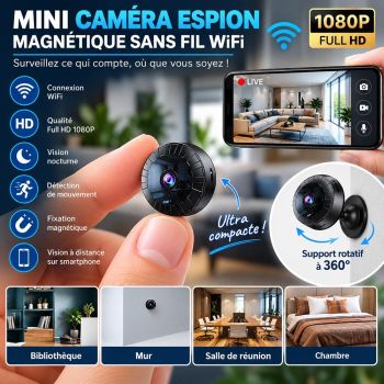 Mini Caméra Espion Magnétique...