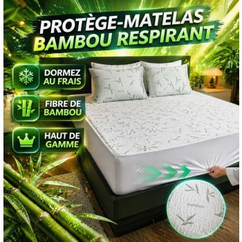 Protège-Matelas Bambou Respirant...