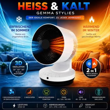 Ventilateur de table Hot & Cool...