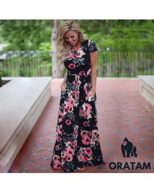 Robe Garden Party Maxi Dress par Oratam
