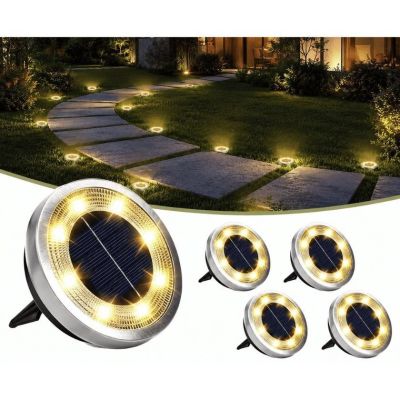 Solar-Einbauleuchten für den Garten (5er-Set)