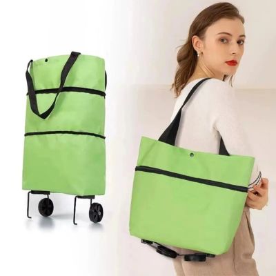 Fold&Roll™ – Sac de Courses Pliable avec Roulettes