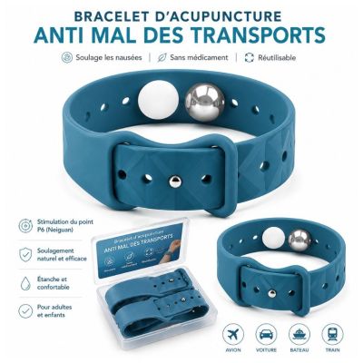Acupressur-Armbänder gegen Übelkeit – 2er-Set