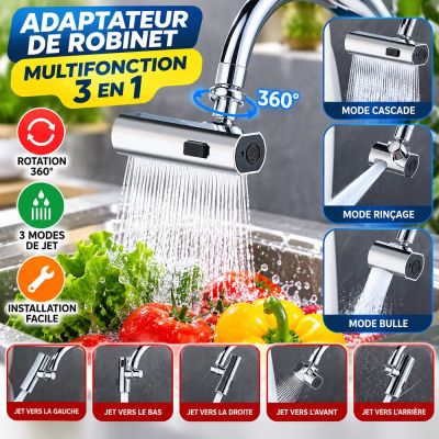 Adaptateur de robinet multifonction 3 en 1
