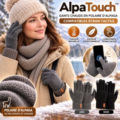 AlpaTouch™ – Gants chauds en polaire d'alpaga compatibles écran tactile