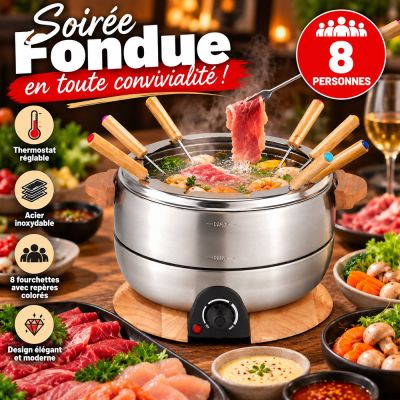 Appareil à Fondue Électrique 8 personnes