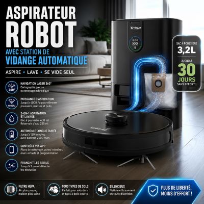 Aspirateur Robot avec Station de Vidange Automatique
