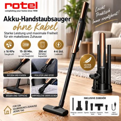 Rotel Kabelloser Handstaubsauger