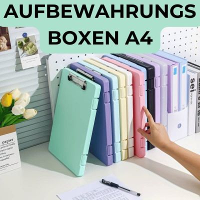 Set aus 2 Aufbewahrungsboxen für A4-Ordner