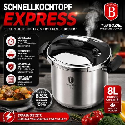 Express-Schnellkochtopf 8L