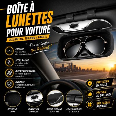 Boîte à Lunettes pour Voiture