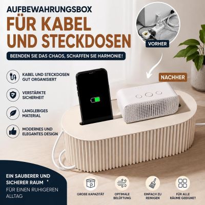 Aufbewahrungsbox für Kabel und Stecker Nordic