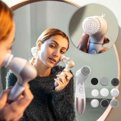 Brosse de nettoyage faciale avec 9 têtes
