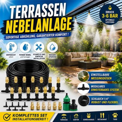 Terrassen-Nebelsystem 15m