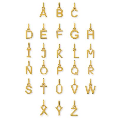 1 pendentif Olyssa Alpha - Lettre | or jaune 750, env. 7x6mm