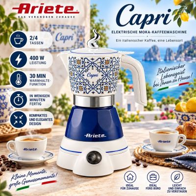 Moka Capri elektrische Kaffeemaschine