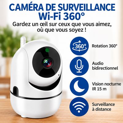 Caméra de Surveillance Wi-Fi 360°