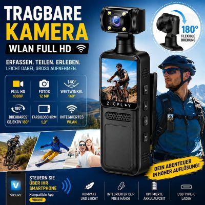 Tragbare WLAN-Full-HD-Kamera