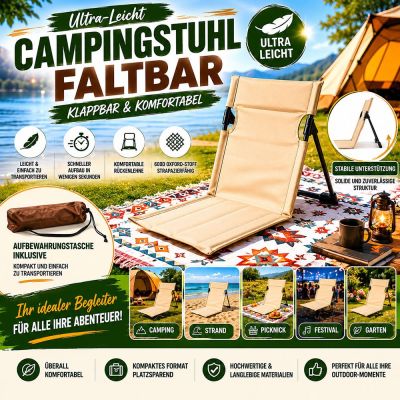 Ultra-Leichter Klappbarer Campingstuhl