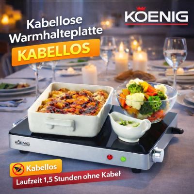 Koenig Kabelloser Tellerwärmer