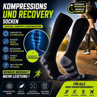 1 Paar Kompressions- und Erholungssocken