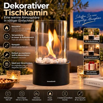 Dekorativer Bioethanol-Tischkamin