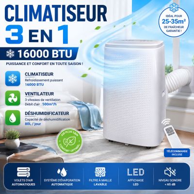 Climatiseur 3 en 1 16000 BTU