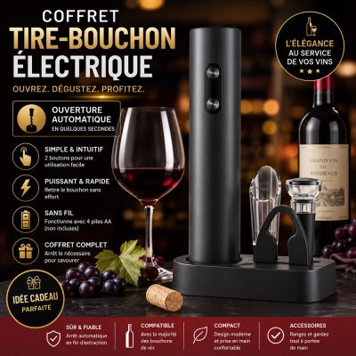 Coffret Tire-bouchon Électrique