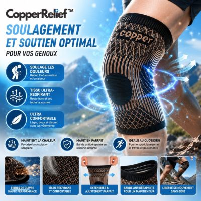 Genouillère de Compression CopperRelief™ - Set de 2