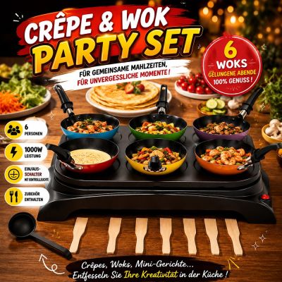 Crêpe & Wok Party Set