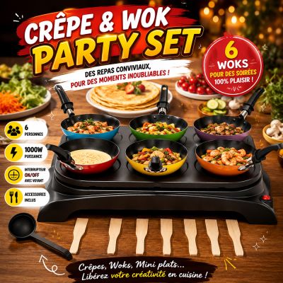 Crêpe & Wok Party Set Ohmex