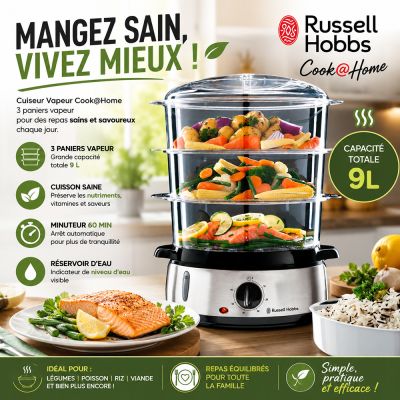 Cuiseur Vapeur Cook@Home Russell Hobbs