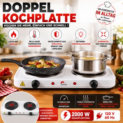 Doppelkochplatte